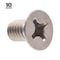 Prime-Line M6-1.00 x 10 mm Phillips Flat Machine Screw, Plain 316 Stainless Steel, 10 PK 9121506 - alternate 2